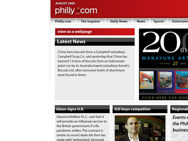 Philly.com Online Newsletter